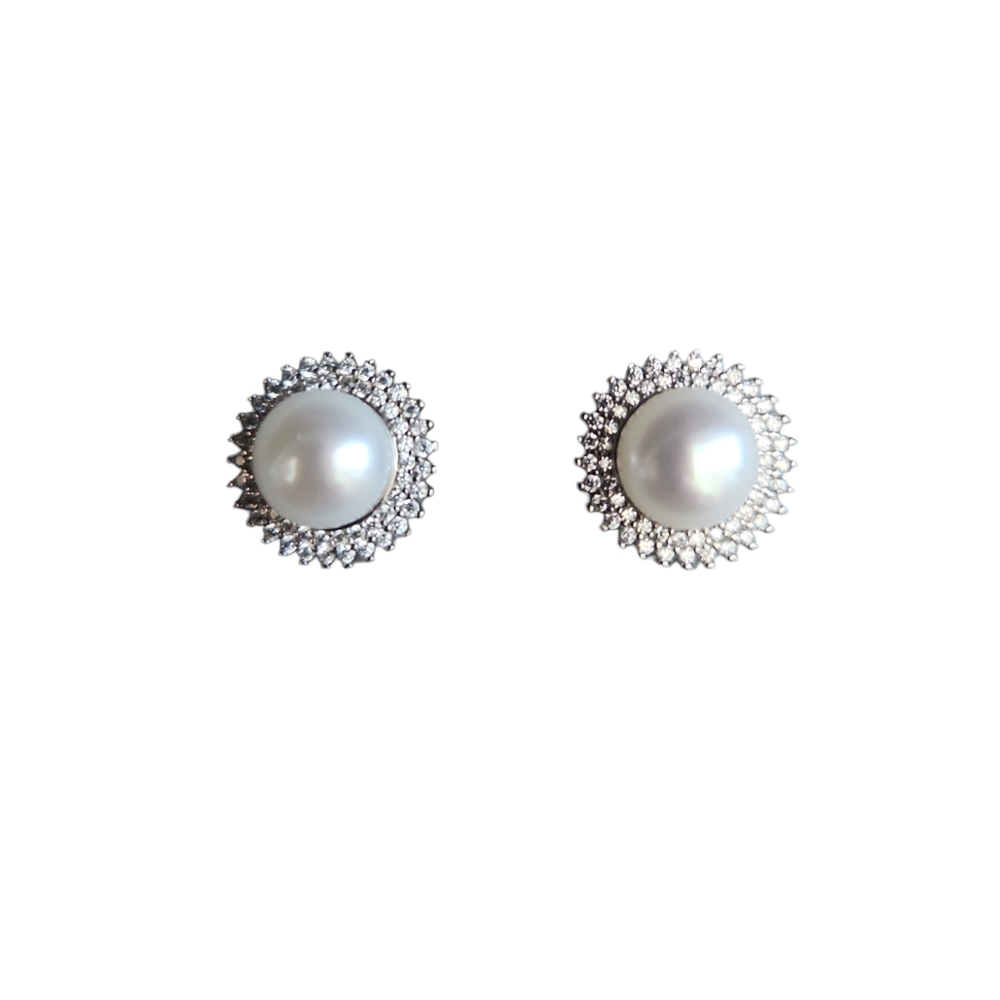 Freshwater Pearls Swarovski Crystal Earrings